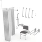 Nymas Doc M Concealed Valve Shower Pack White 17 Piece Set