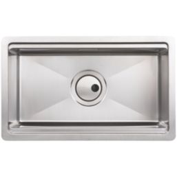 Abode Studio 1 Bowl Stainless Steel Undermount & Inset Kitchen Sink  500mm x 300mm