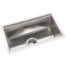 Abode Studio 1 Bowl Stainless Steel Undermount & Inset Kitchen Sink  500mm x 300mm