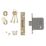 Smith & Locke Fire Rated  Satin Brass BS 5-Lever Mortice Deadlock 76mm Case - 57mm Backset