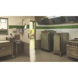 Mottez Round Porthole Vision Panel 390mm Brushed & Polished Steel