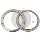 Mottez Round Porthole Vision Panel 390mm Brushed & Polished Steel