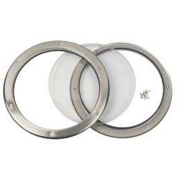 Mottez Round Porthole Vision Panel 390mm Brushed & Polished Steel