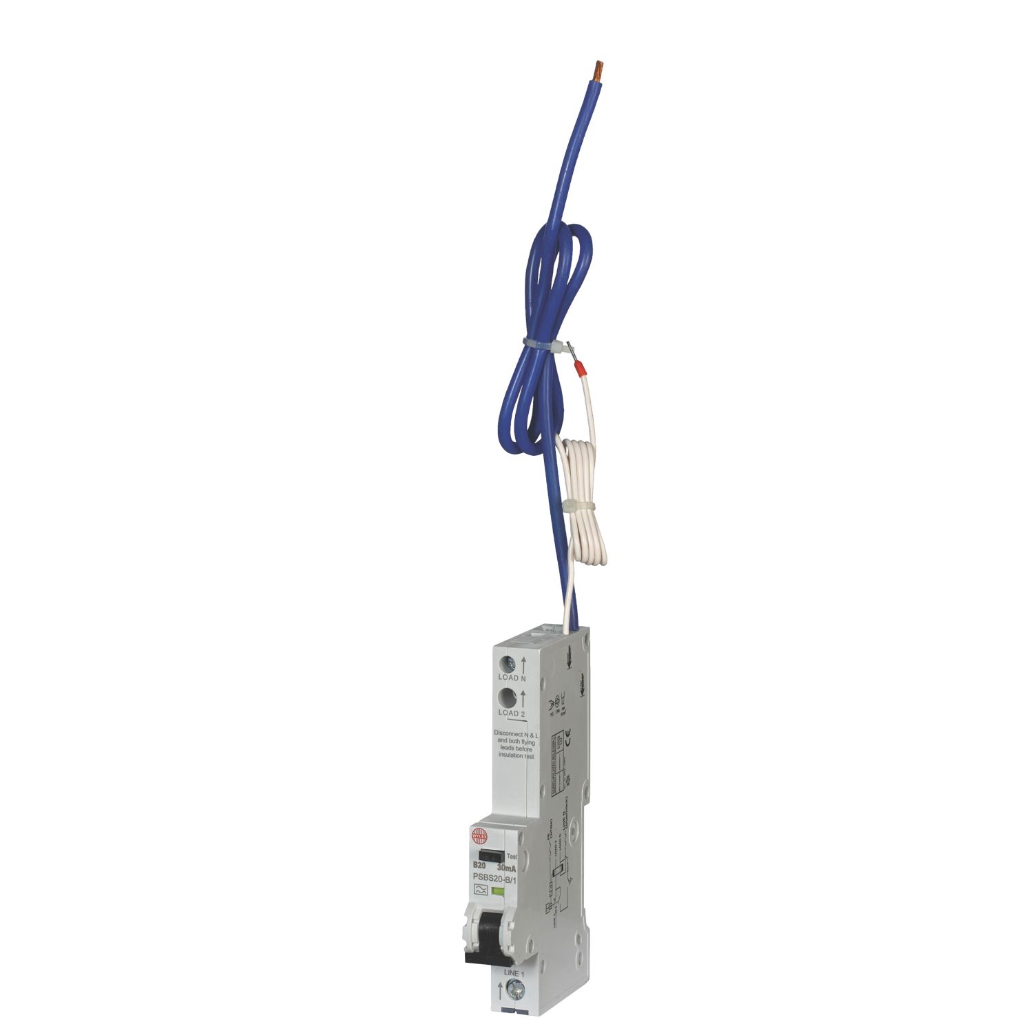 Wylex 20A 30mA Type A SP B Curve RCBO (9407P)