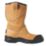 Site Gravel Size 6  Tan  Steel Toe Cap Safety Rigger Boots