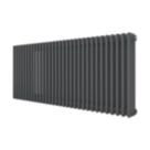 Azur 600mm x 1460mm 6351BTU Anthracite Horizontal 3 Column Radiator