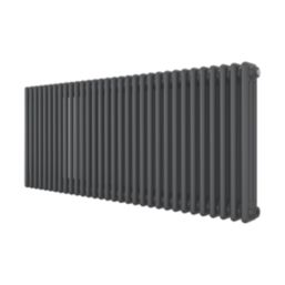 Azur 600mm x 1460mm 6351BTU Anthracite Horizontal 3 Column Radiator