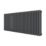 Azur 600mm x 1460mm 6351BTU Anthracite Horizontal 3 Column Radiator