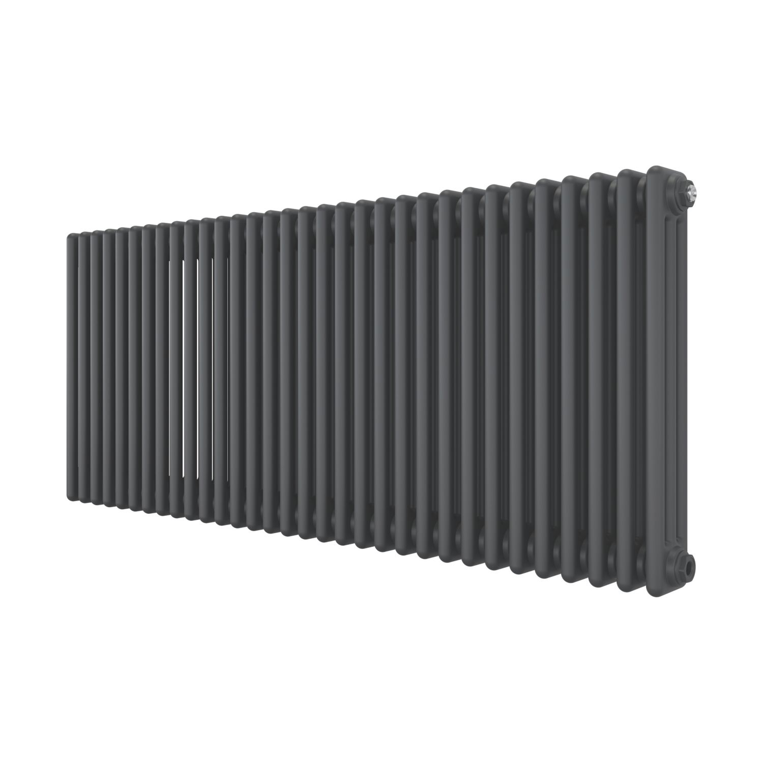 Azur 600mm x 1460mm 6351BTU Anthracite Horizontal 3 Column Radiator (940AC)