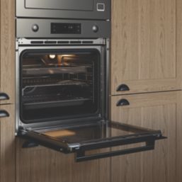 Cooke & Lewis  Pyrolytic Multi-Function Oven Black 595mm x 595mm