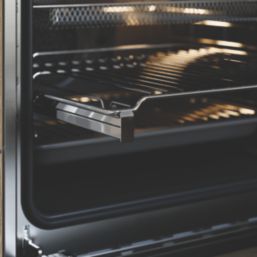 Cooke & Lewis  Pyrolytic Multi-Function Oven Black 595mm x 595mm