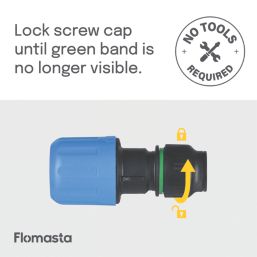 Flomasta  MDPE Adaptor 25mm x 22mm