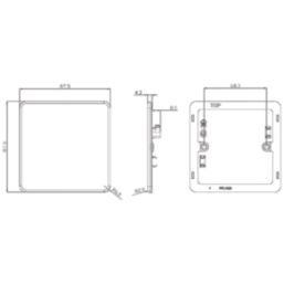 Knightsbridge Screwless 1-Gang Blanking Plate Antique Brass