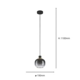 Eglo Oilella Pendant Light Black/Grey