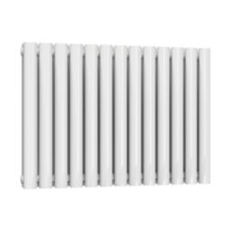 Reina Elips Double 600mm x 780mm 3113BTU White Horizontal Designer Radiator