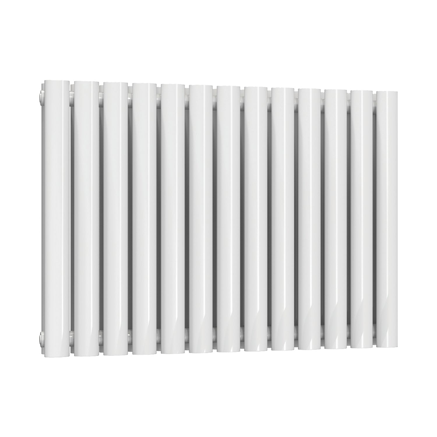Reina Elips Double 600mm x 780mm 3113BTU White Horizontal Designer Radiator (940EE)