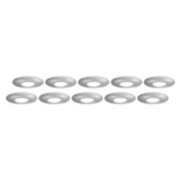 4lite  Fixed  Fire Rated Downlights Chrome 10 Pack