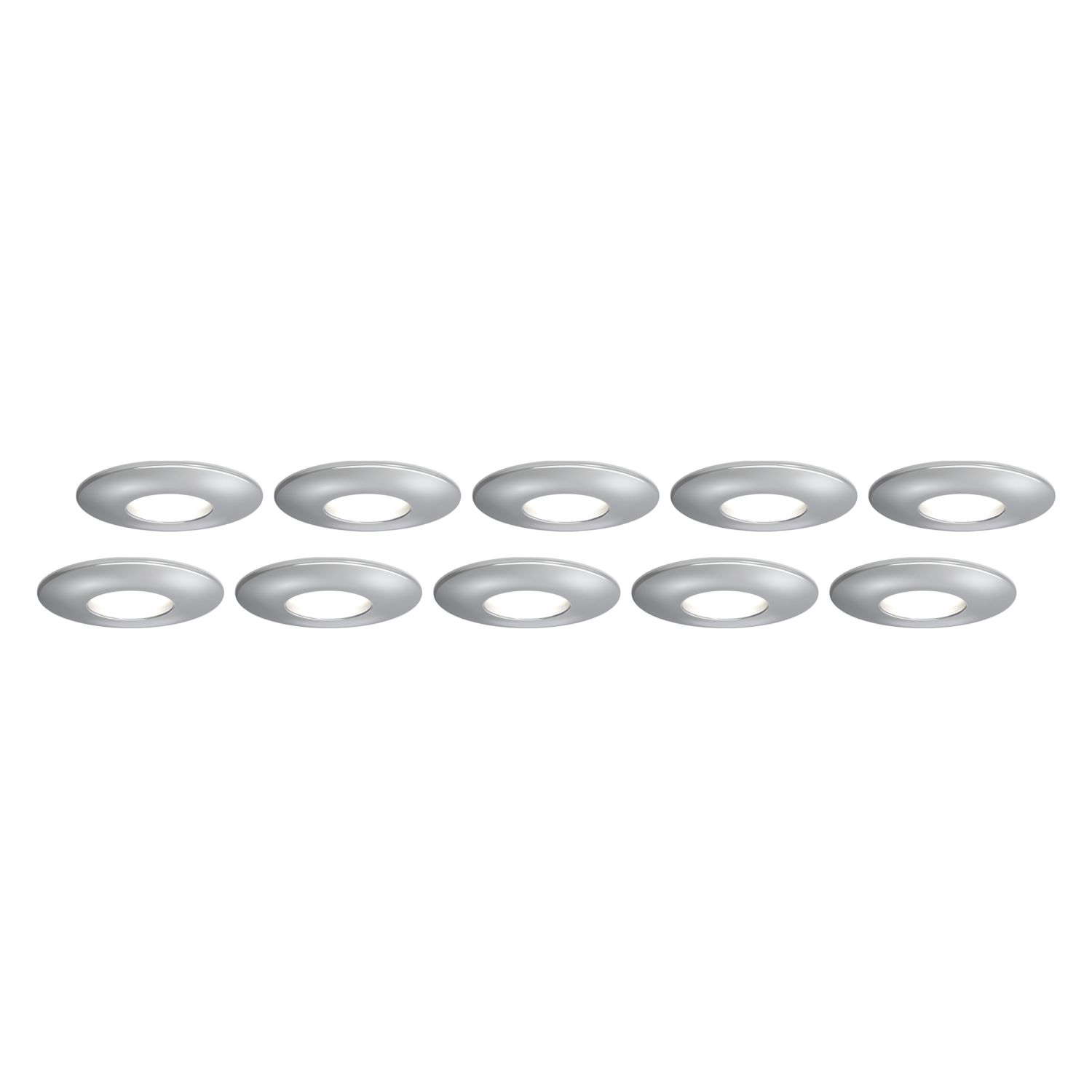 4lite Fixed Fire Rated Downlights Chrome 10 Pack (940GR)