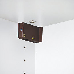 Suki Cabinet Suspension Hangers Brown 64mm x 25mm x 39mm 2 Pack