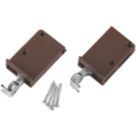 Suki Cabinet Suspension Hangers Brown 64mm x 25mm x 39mm 2 Pack