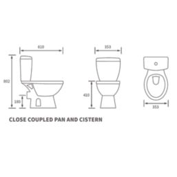 Texas Soft-Close Close-Coupled Toilet Dual-Flush 4 / 6Ltr
