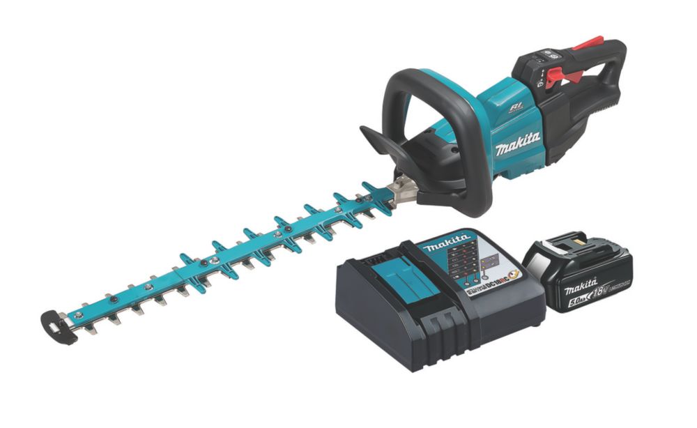 Vi ses Zoo om natten Fremsyn Makita DUH502RT 50cm 18V 1 x 5.0Ah Li-Ion LXT Brushless Cordless Hedge  Trimmer - Screwfix