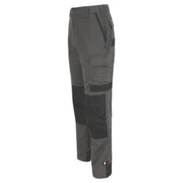 Herock Mars Work Trousers Grey/Black 36" W 32" L