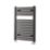 Towelrads 800mm x 600mm 1539BTU Black Flat  Towel Radiator