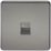Knightsbridge  1-Gang Master Telephone Socket Black Nickel