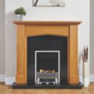 Focal Point Elysee Chrome Rotary Control Gas Inset Flueless Fire 497mm x 620mm