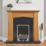 Focal Point Elysee Chrome Rotary Control Gas Inset Flueless Fire 497mm x 620mm
