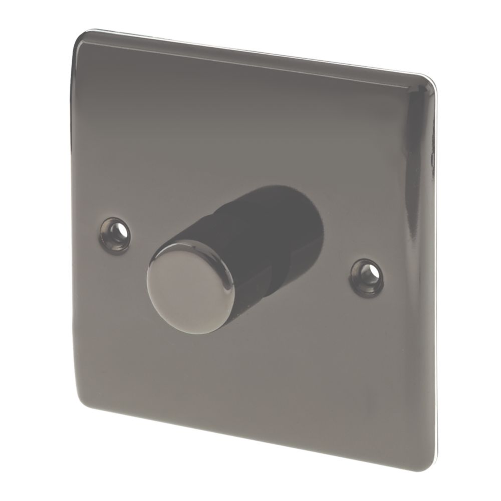 British General Nexus Metal 1-Gang 2-Way LED Dimmer Switch  Black Nickel