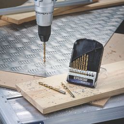 Erbauer  Straight Shank Metal Drill Bits 13 Piece Set