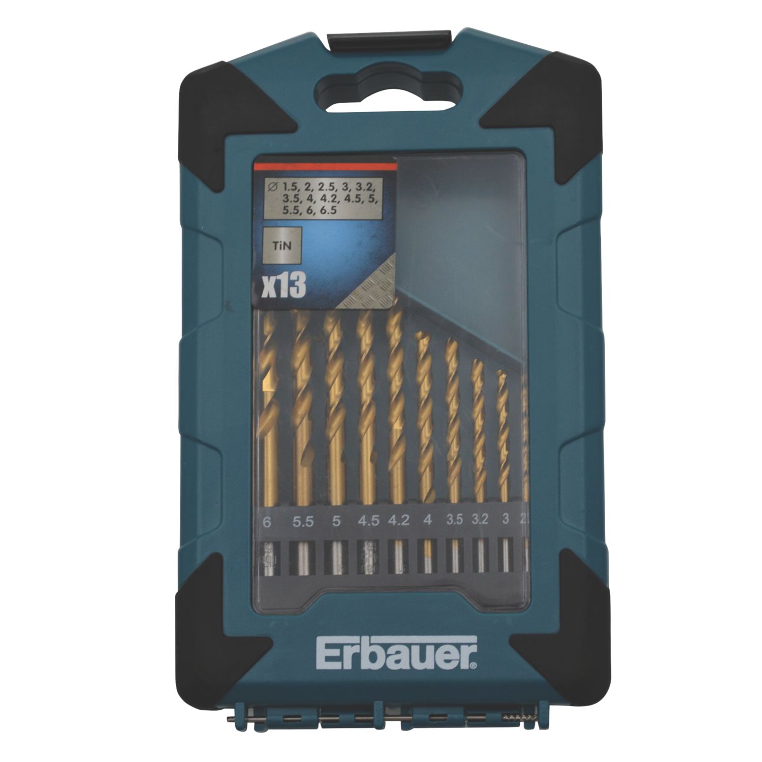 Erbauer Straight Shank Metal Drill Bits 13 Piece Set (9419V)