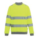 Regatta Hi-Vis Pro Contract Crew Neck Sweatshirt Yellow Small 43.3" Chest