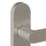 Cooke & Lewis Maugan WC Lever on Backplate Door Handles Pair Satin Nickel