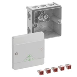 Spelsberg Grey IP66 24A 5-Terminal Weatherproof Outdoor Adaptable Junction Box 102mm x 57mm x 102mm