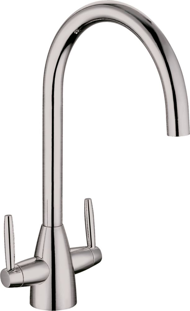 Clearwater Tutti Monobloc Mixer Tap Brushed Nickel PVD Screwfix
