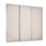 Spacepro Classic 3-Door Sliding Wardrobe Door Kit Cashmere Frame Cashmere Panel 2216mm x 2260mm