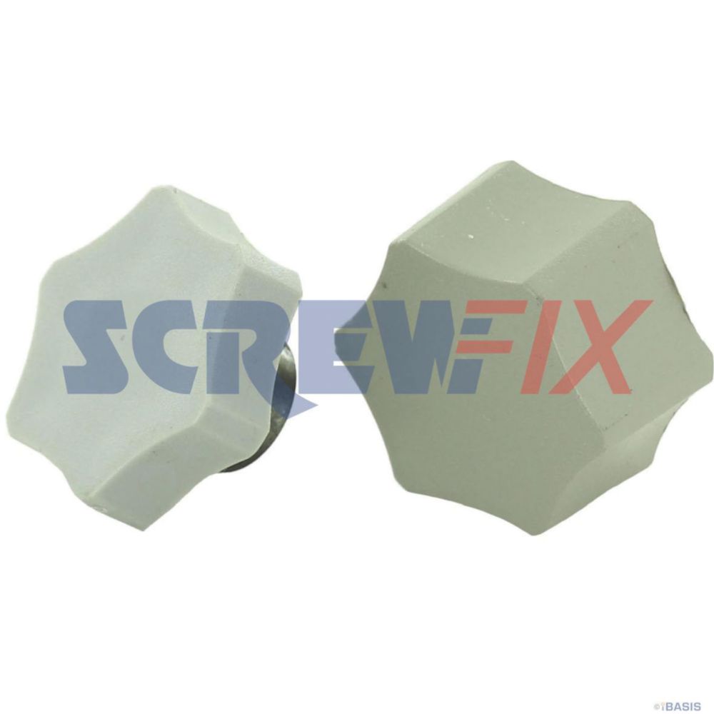 Worcester Bosch 87161211090 VALVE SPINDLE KNOB ASSEMBLY GREY Screwfix