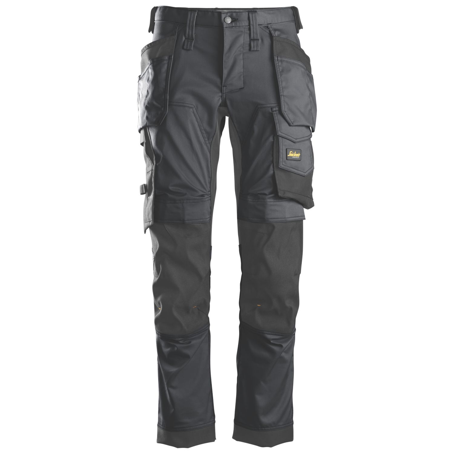 Snickers 6241 Stretch Trousers Grey/Black 38" W 32" L (941HH)