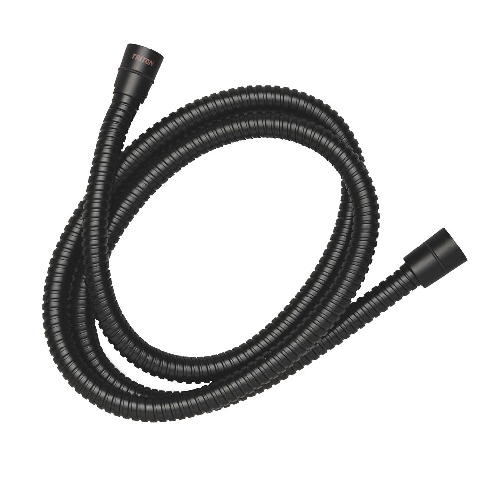 Triton  Shower Hose  Black  10mm x 1.25m