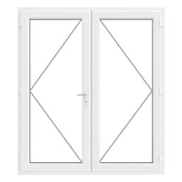 Crystal  White Double-Glazed uPVC French Door Set 2090mm x 1690mm