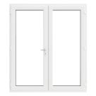 Crystal  White Double-Glazed uPVC French Door Set 2090mm x 1690mm