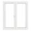 Crystal  White Double-Glazed uPVC French Door Set 2090mm x 1690mm