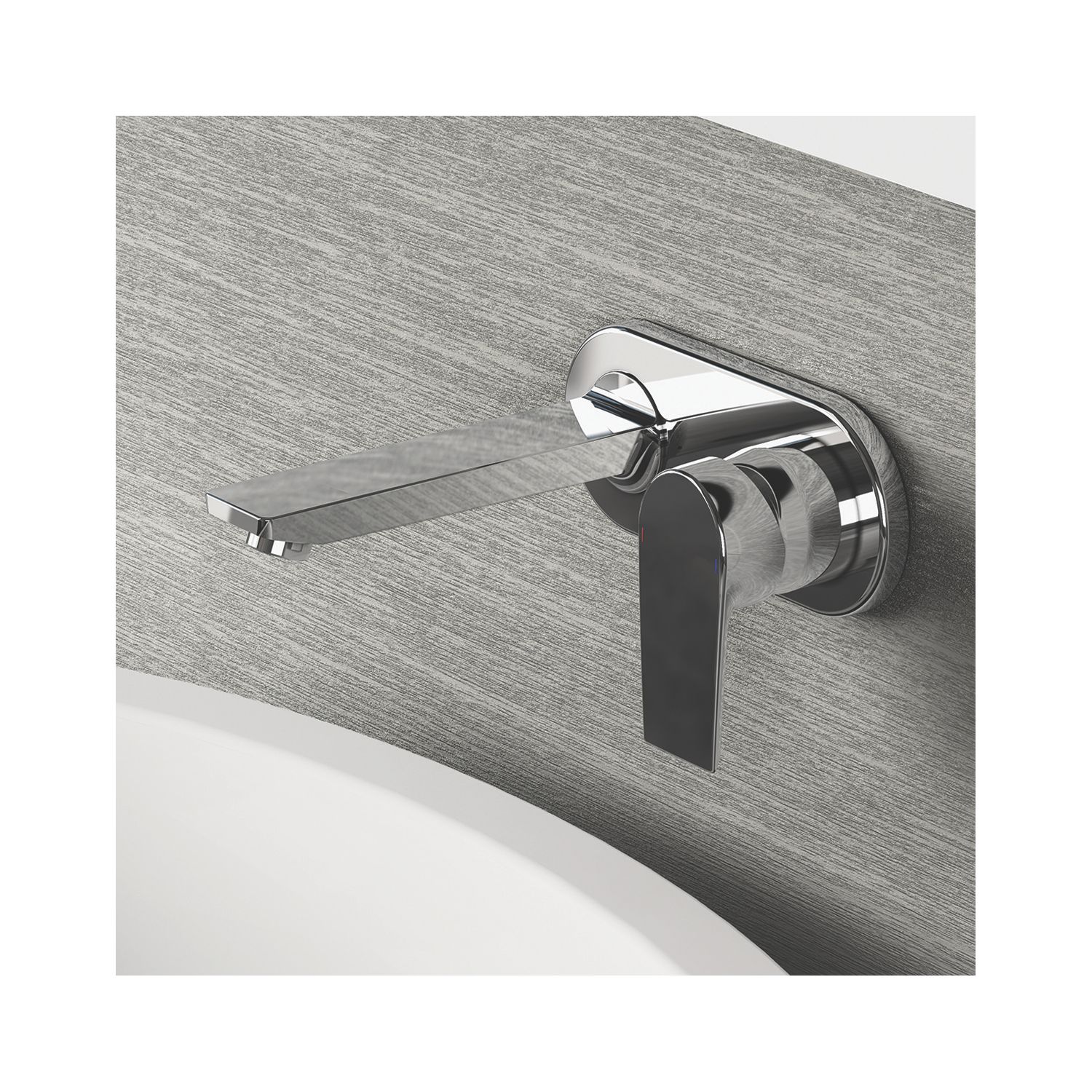 Ideal Standard Tesi Wall Mounted Single Lever Basin Mixer & Built-In Kit Chrome (941KU)