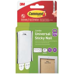 Command Silver Self-Adhesive Picture Hanger