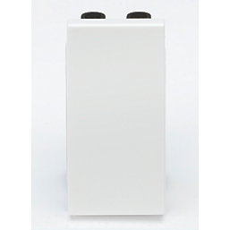 Knightsbridge  20AX 2-Way Modular Light Switch White with White Inserts