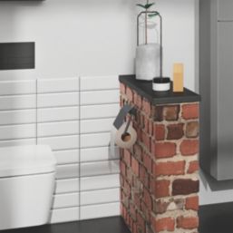 Hansgrohe AddStoris Toilet Roll Holder with Cover Matt Black