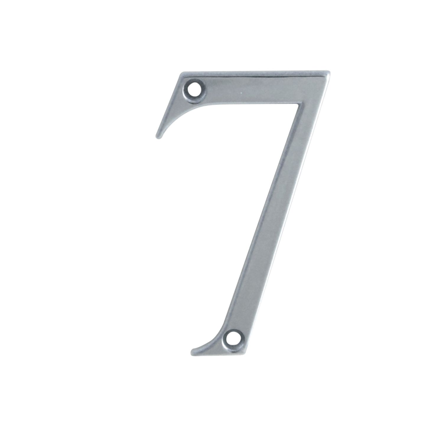 Fab & Fix Door Numeral 7 Polished Chrome 80mm (9423P)